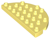 Lego® Duplo® podložka 4x8 zaoblená sv. žlutá